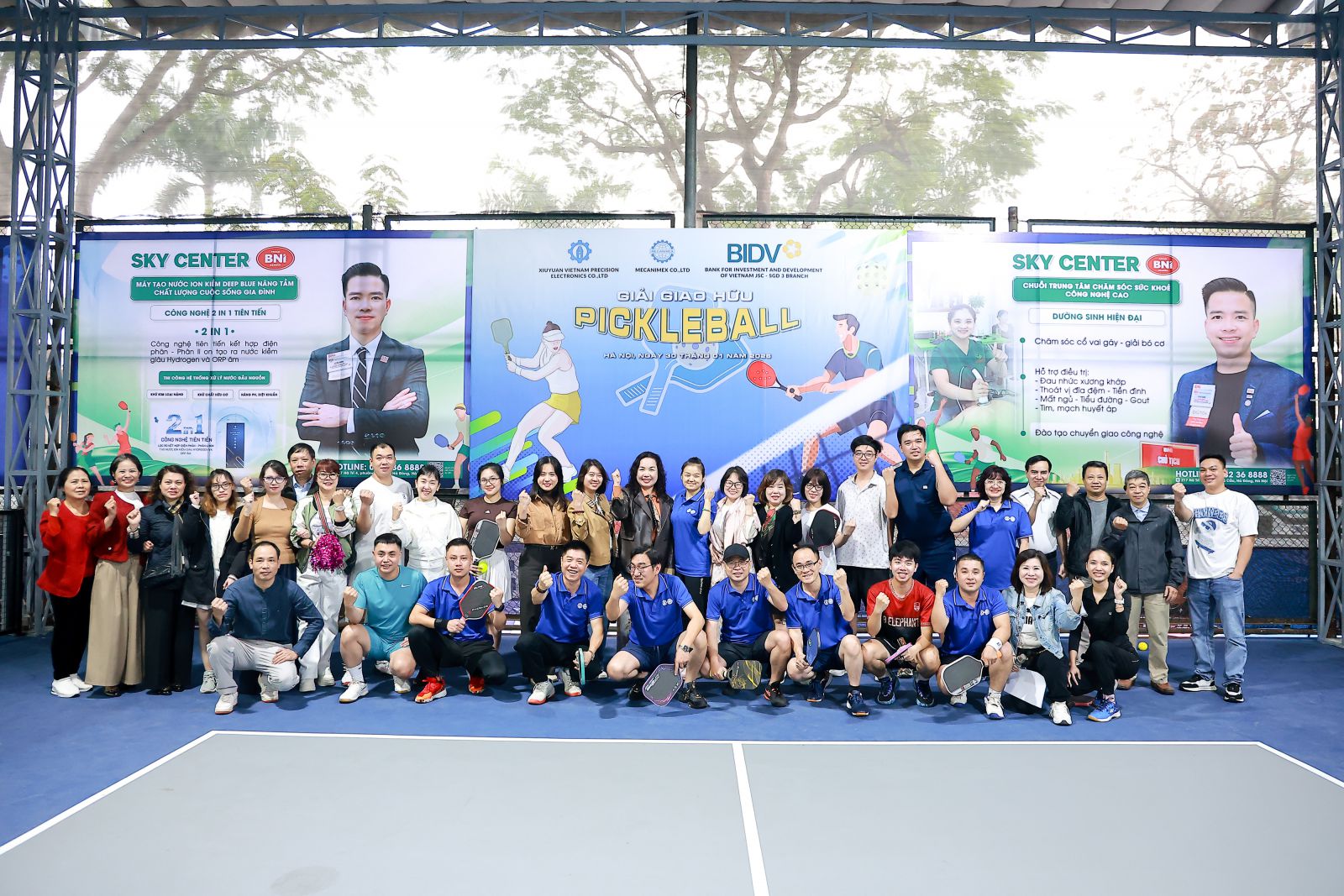 MECANIMEX GIAO LƯU PICKLEBALL CÙNG CÁC ĐỐI TÁC BIDV VÀ XIUYUAN VIỆT NAM